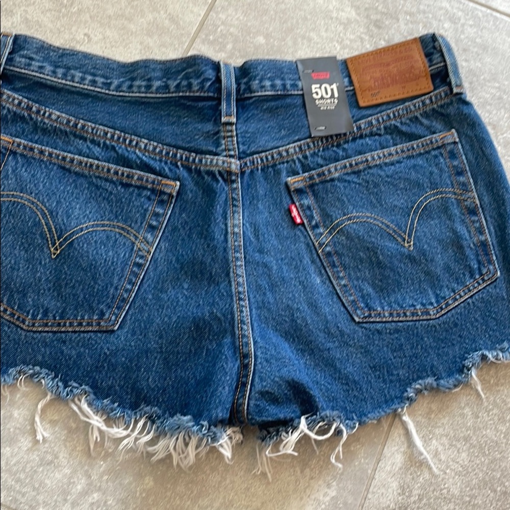 Levi's Women's Blue Denim Shorts